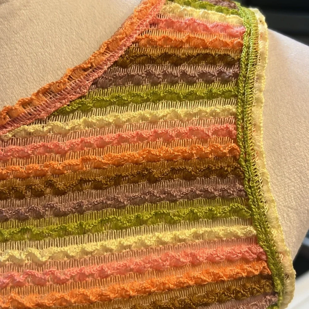 New Striped Multicolor Sleeveless Top size Medium